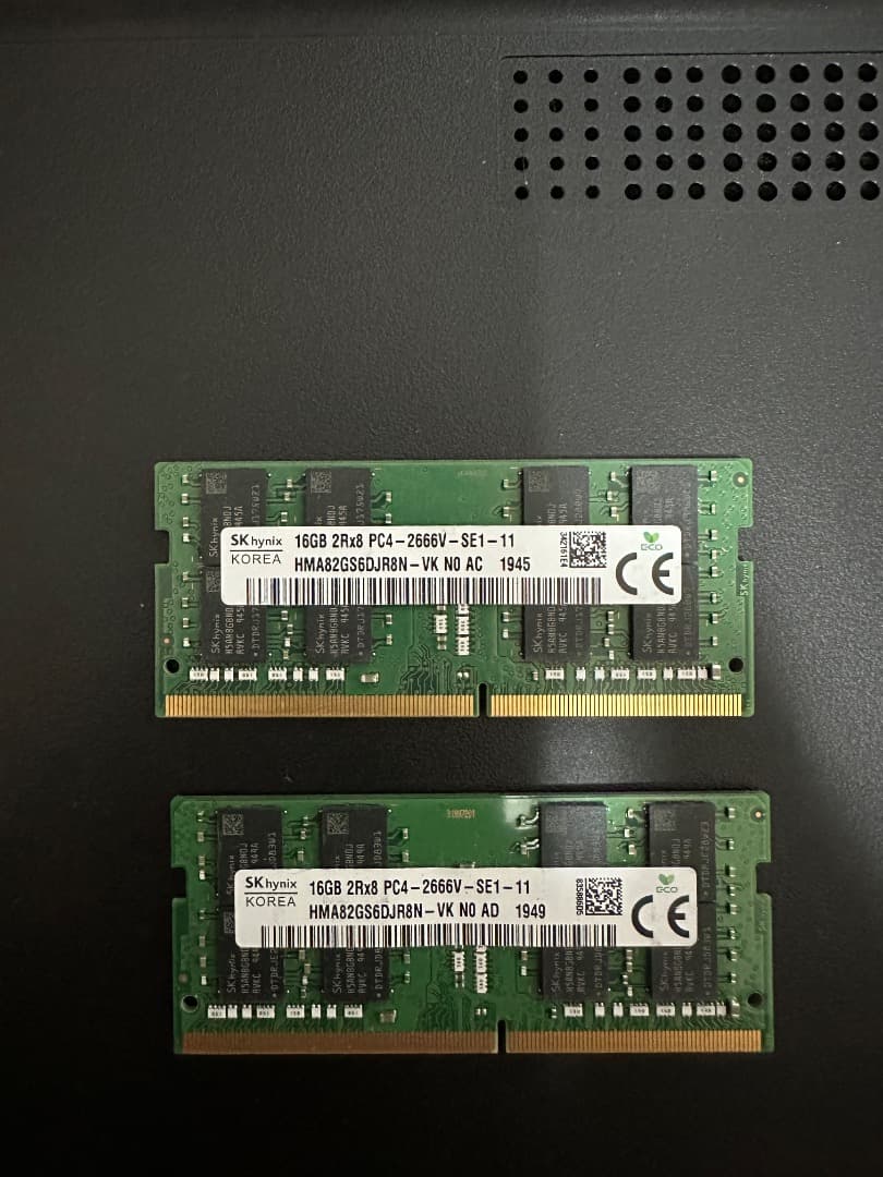 32GB DDR4 2666MHz メモリセット