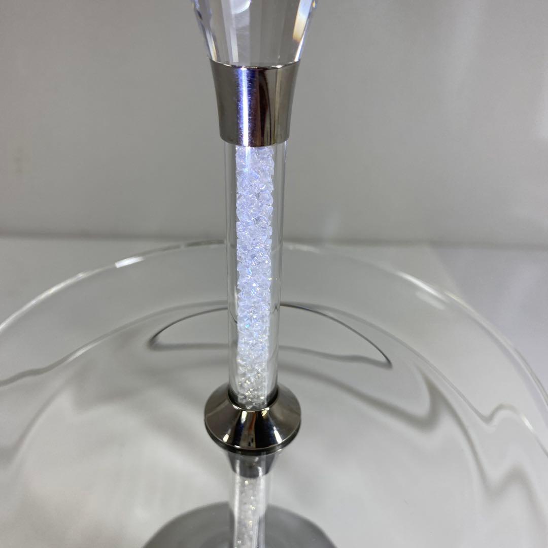 スワロフスキー　ケーキスタンド2段　タルチ　東さ7-0714②