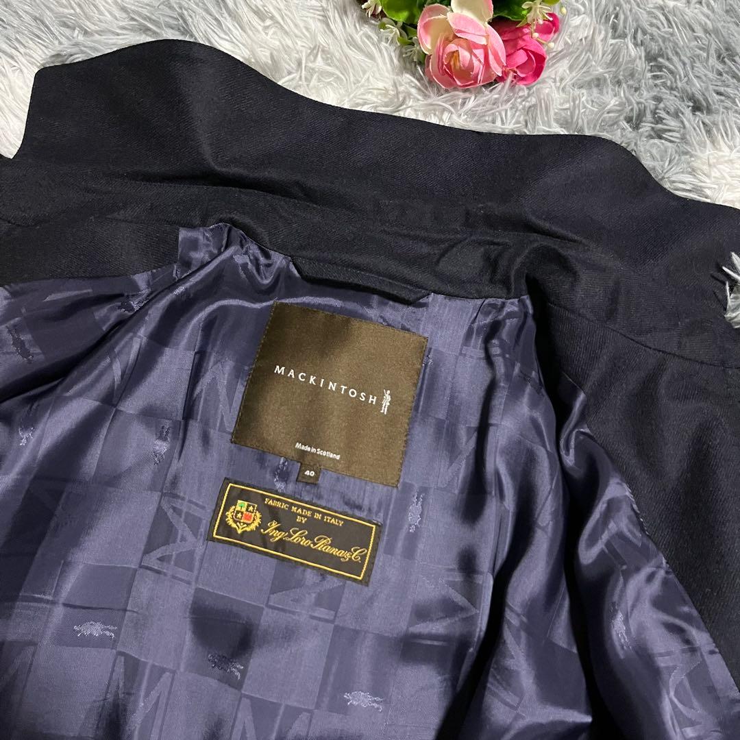 美品　マッキントッシュ ダンケルド ロロピアーナ　トレンチコート ネイビー　40