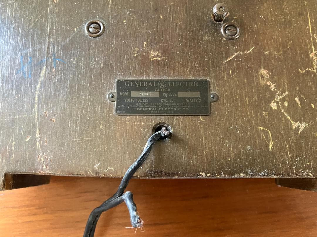 ジャンク品★アメリカ GE製 置き時計 ゼネラルエレクトリック 古着 US 雑貨