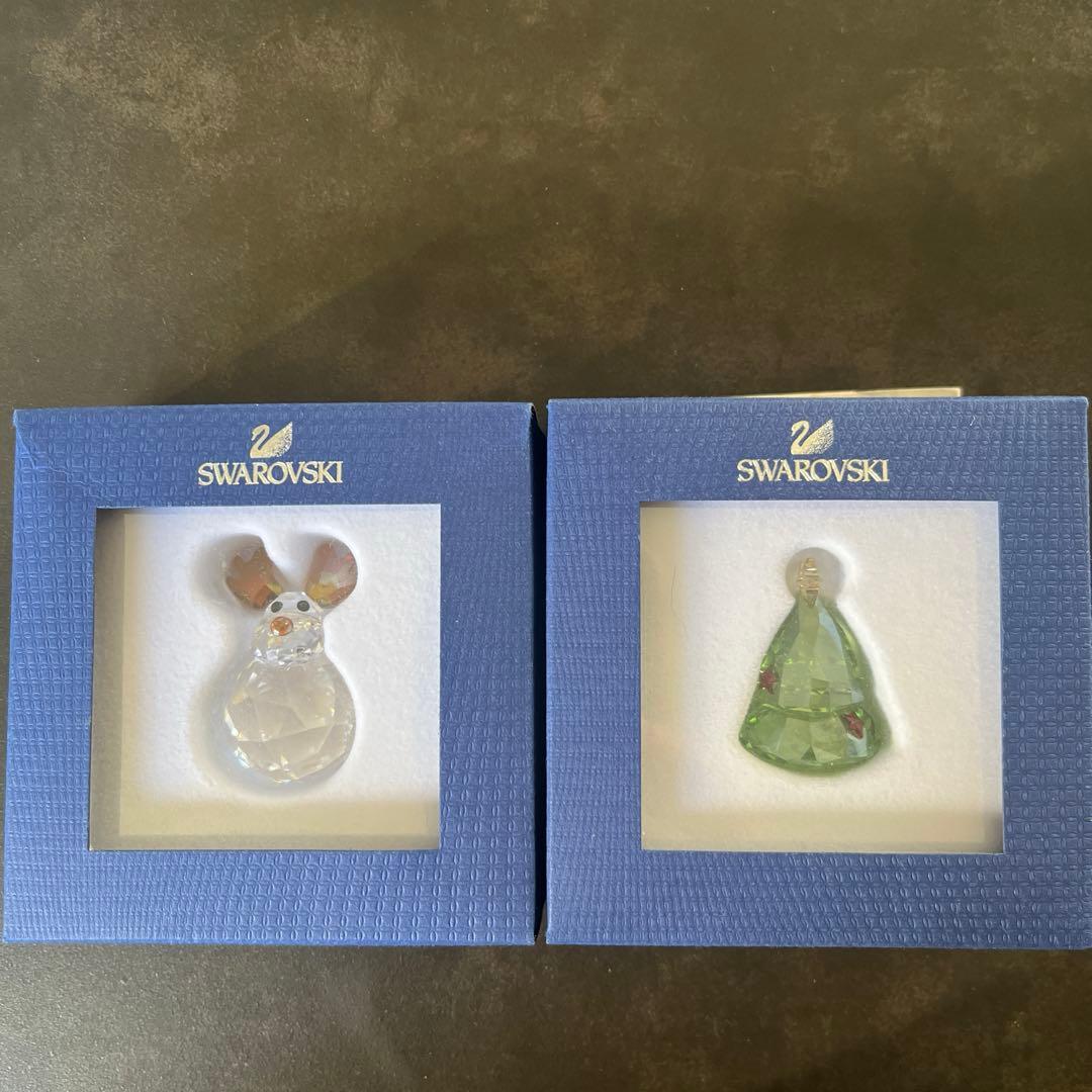 スワロフスキー　ロッキングクリスマスツリー＆トナカイ