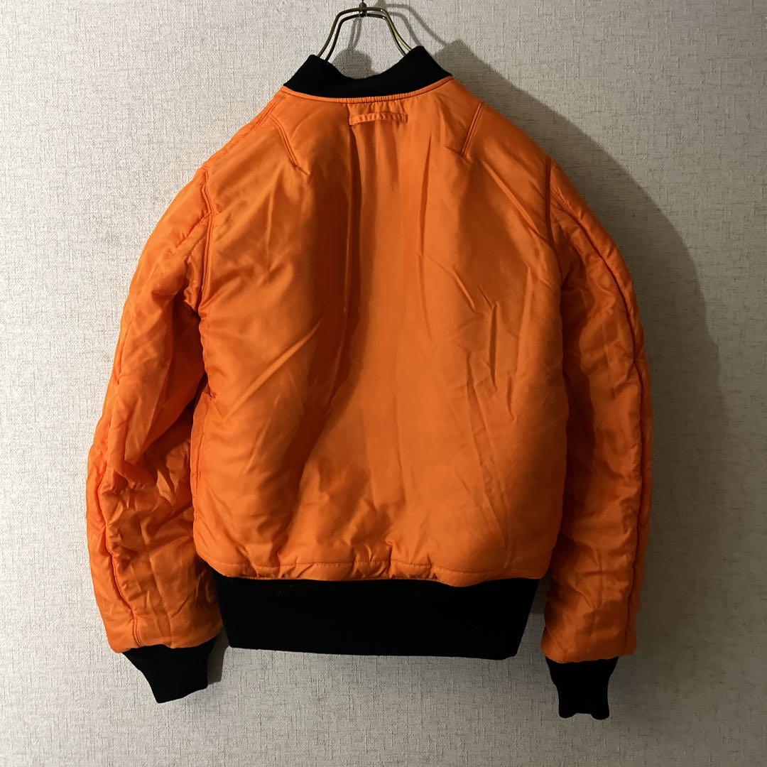 Alpha アルファMA-1 フライトジャケット リバーシブル ブラック短丈