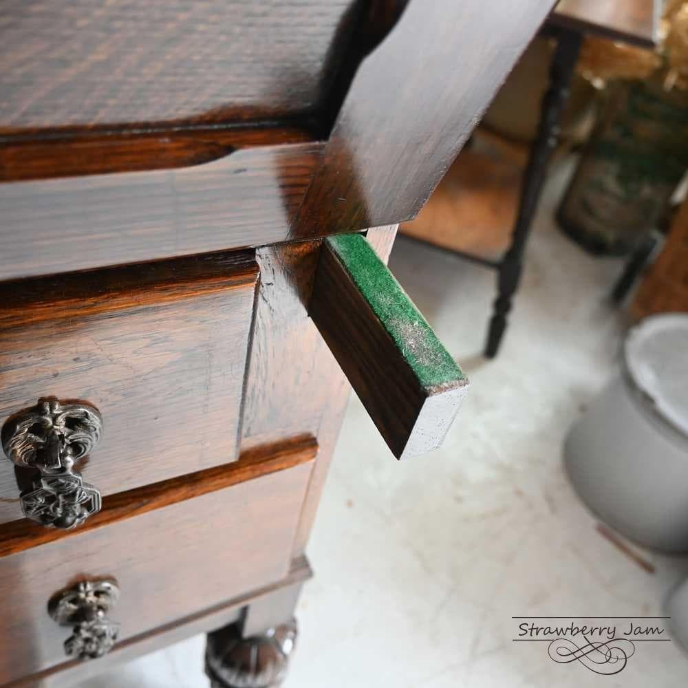 L3710-84 英国アンティーク オーク ライティングビューロー デスク