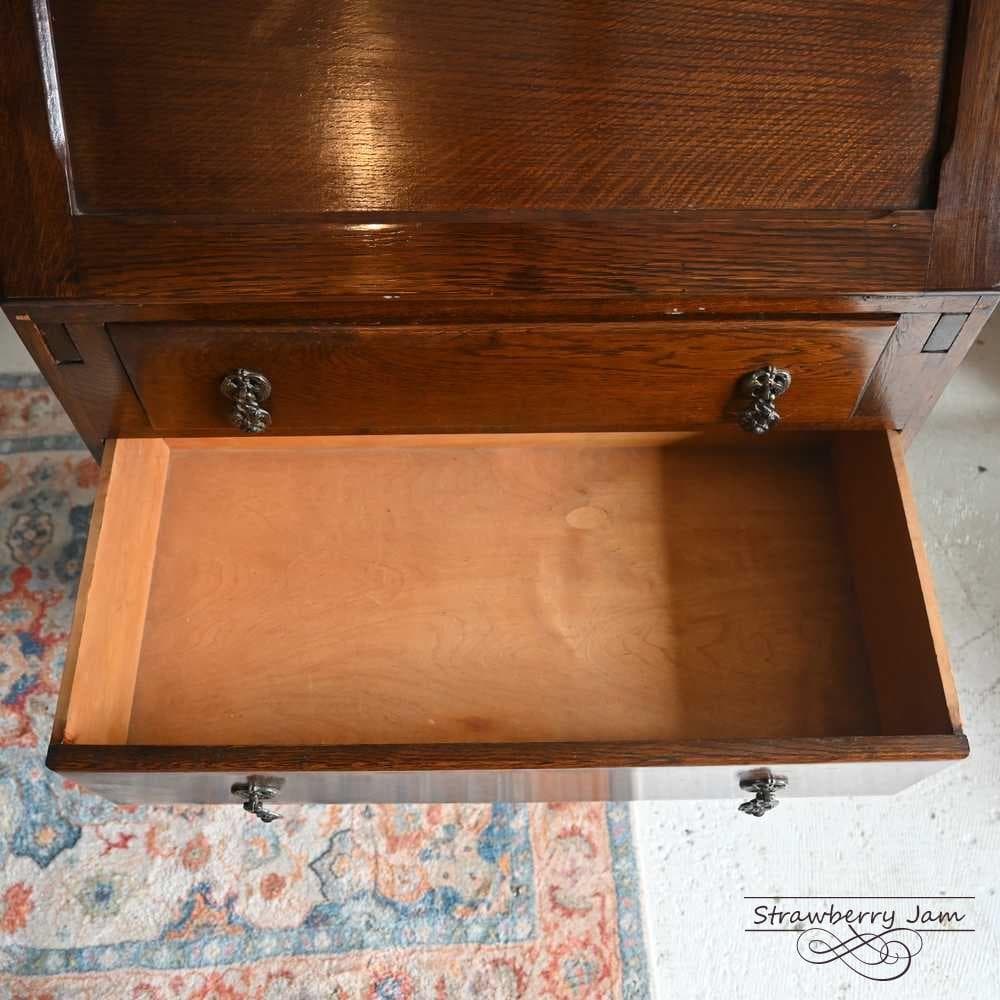 L3710-84 英国アンティーク オーク ライティングビューロー デスク