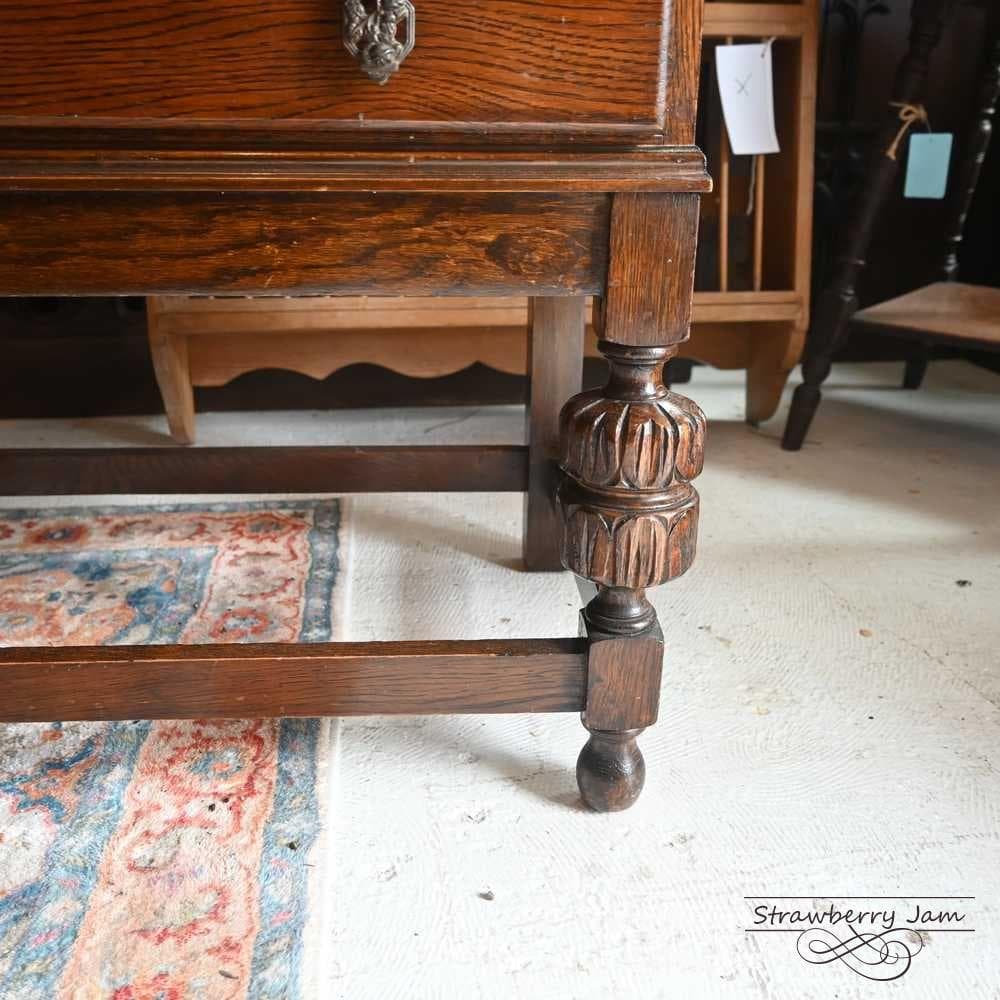 L3710-84 英国アンティーク オーク ライティングビューロー デスク