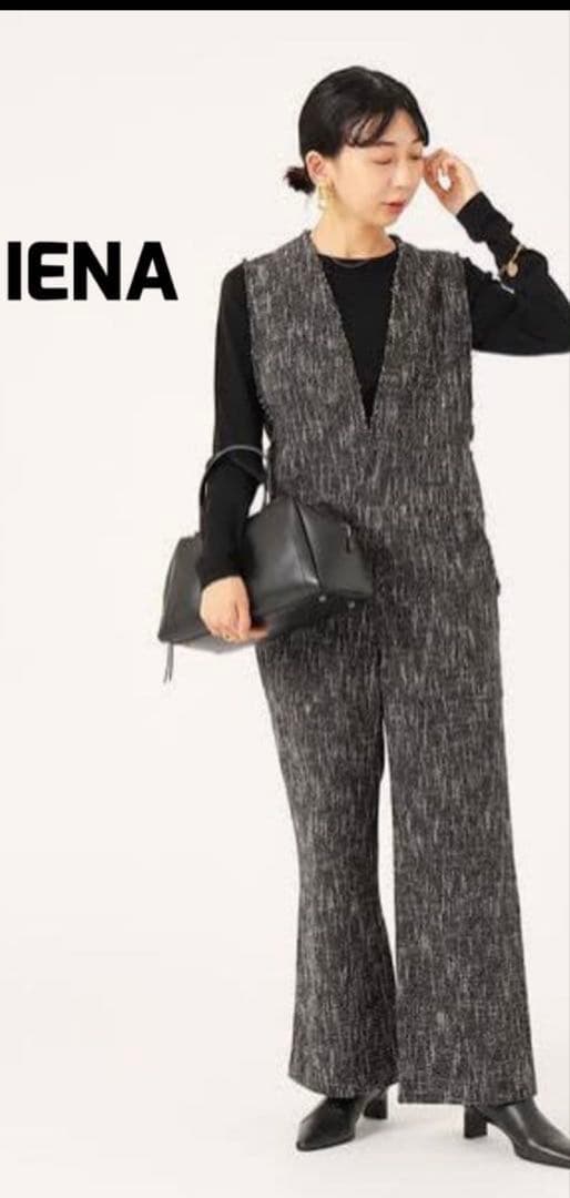 【美品】IENA　イエナ　ツイードオールインワン　2022AW