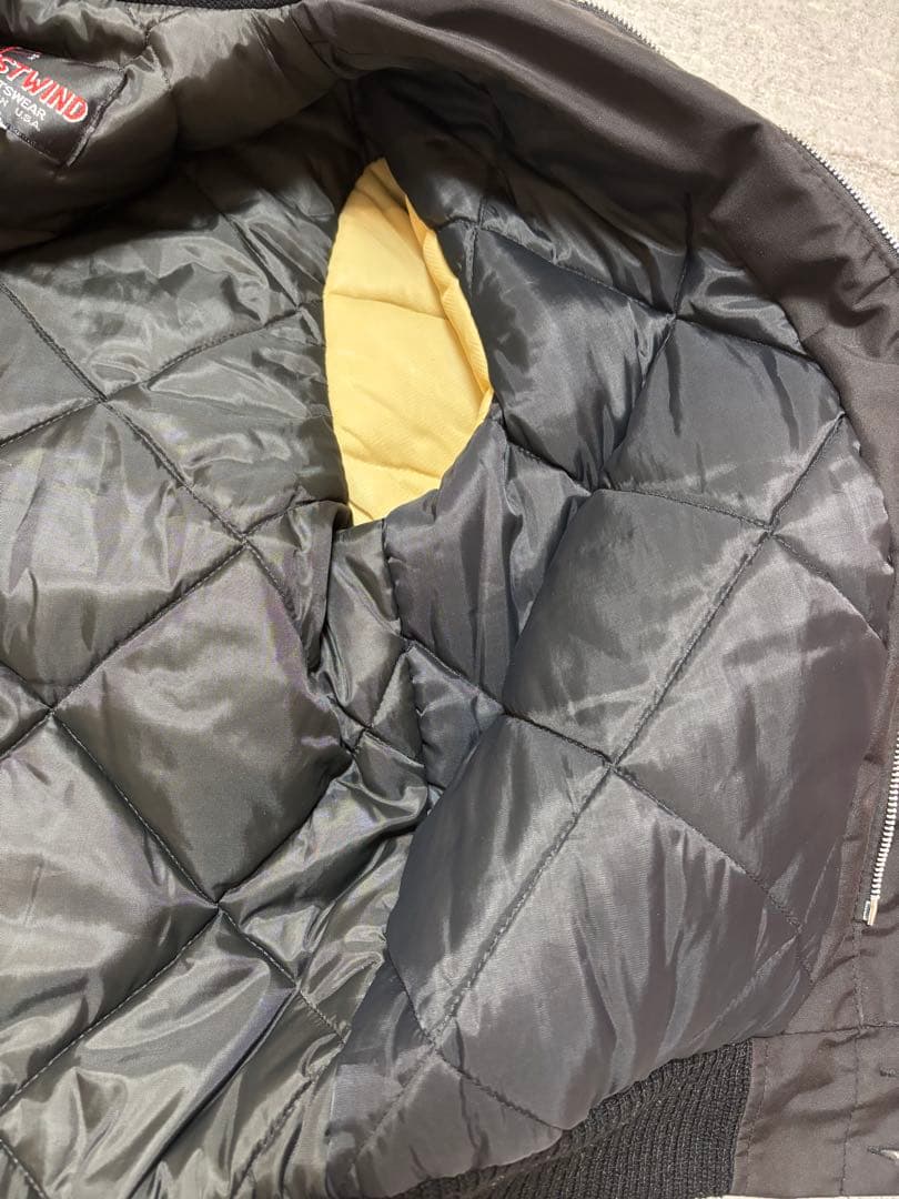 80s WESTWIND 黒　ダービージャケット　カップショルダー　USA製