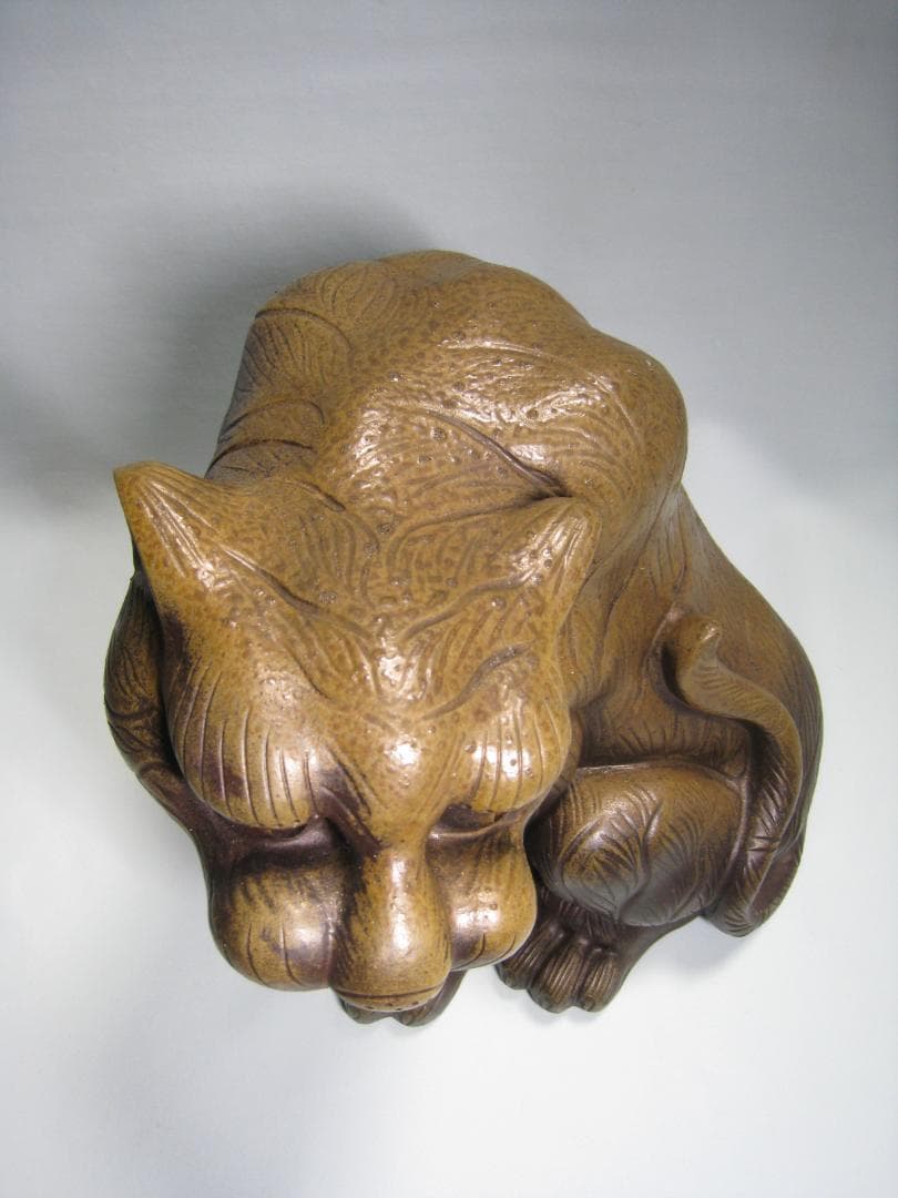 備前焼　【虎】置物 　 特大高さ約29㎝