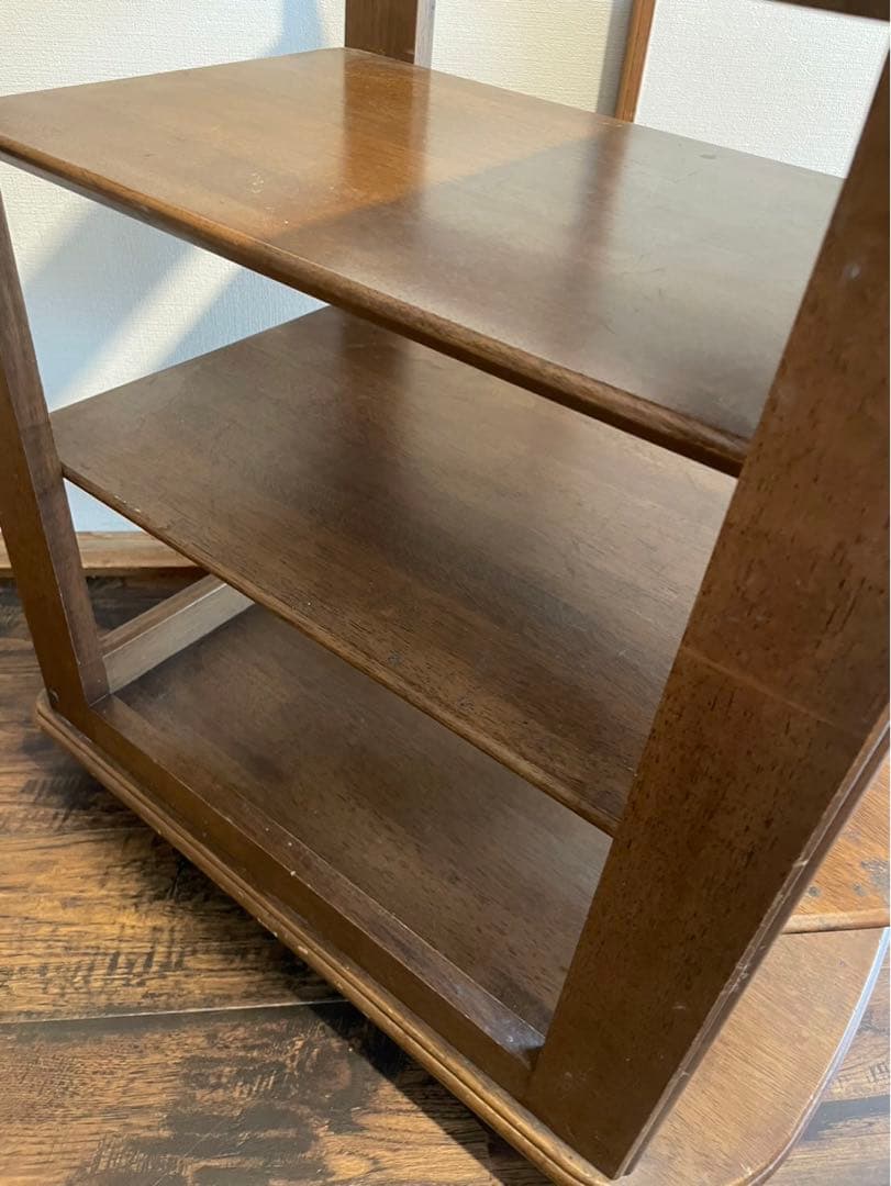 姫路モッコウ マルニ キッチンワゴン 木製 カート 3段 キャスター付 ワゴン