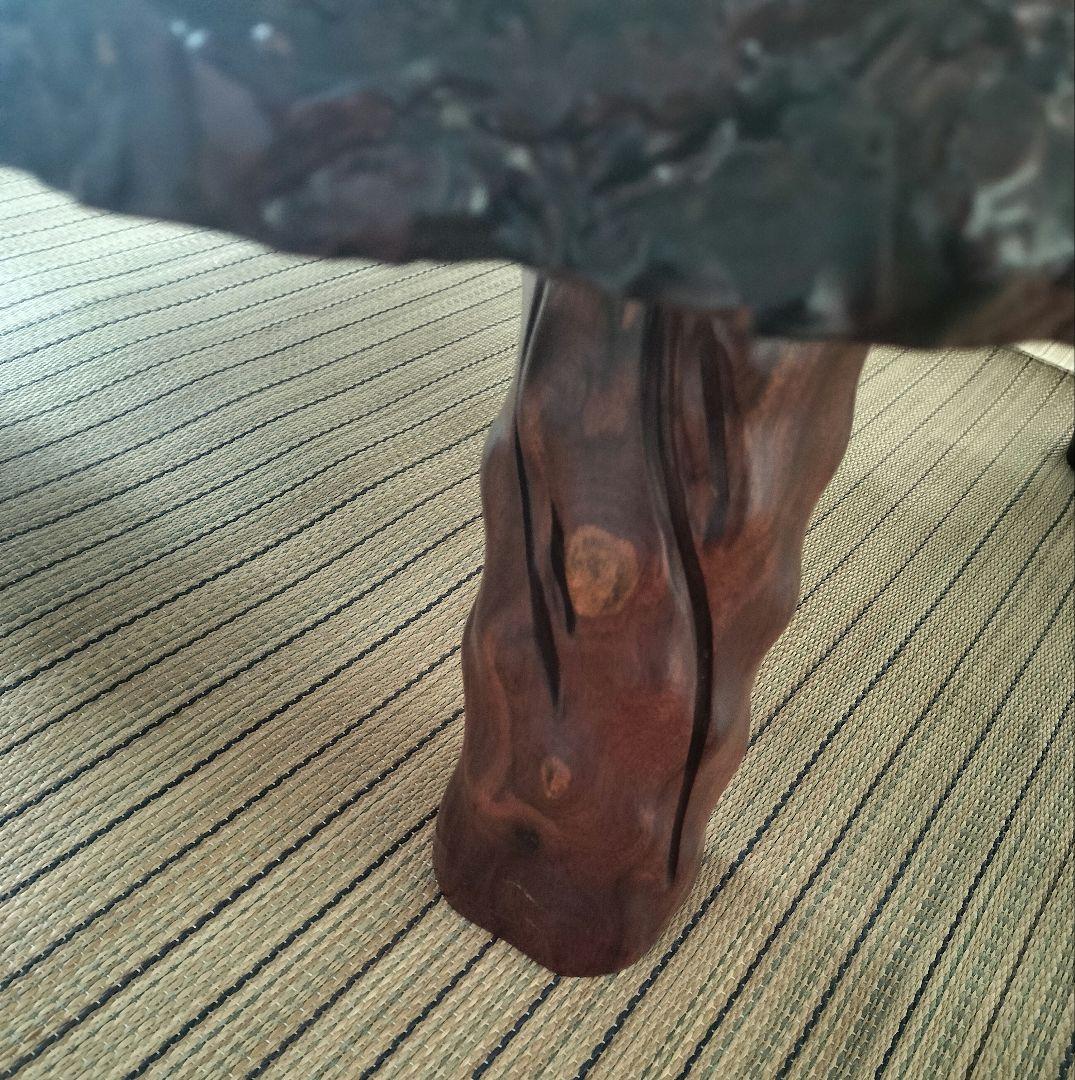 高級 花梨 大 テーブル 座卓 一枚板 瘤 昭和レトロ