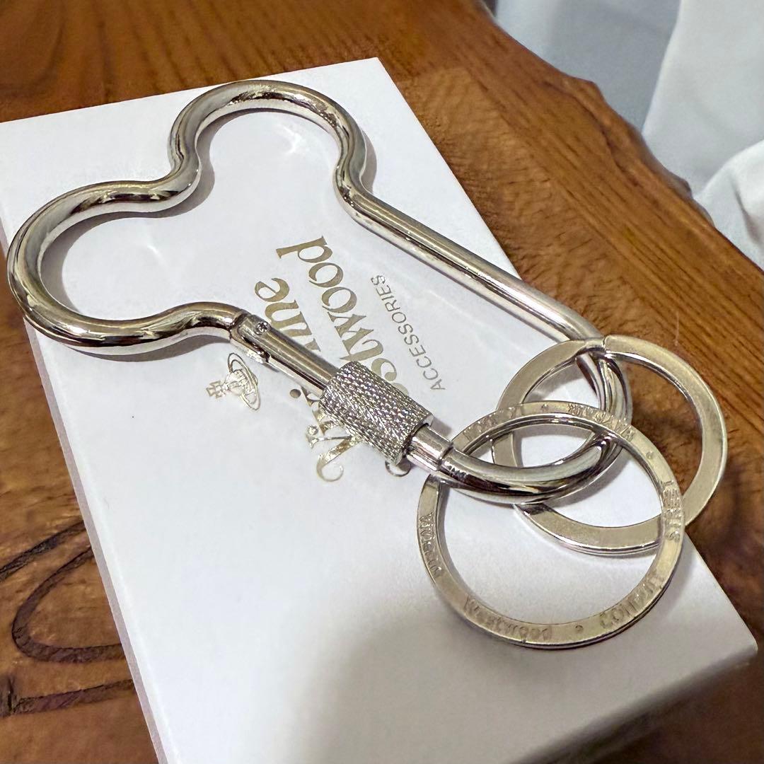 箱付レア Vivienne Westeoodロゴ入り2連キーリング