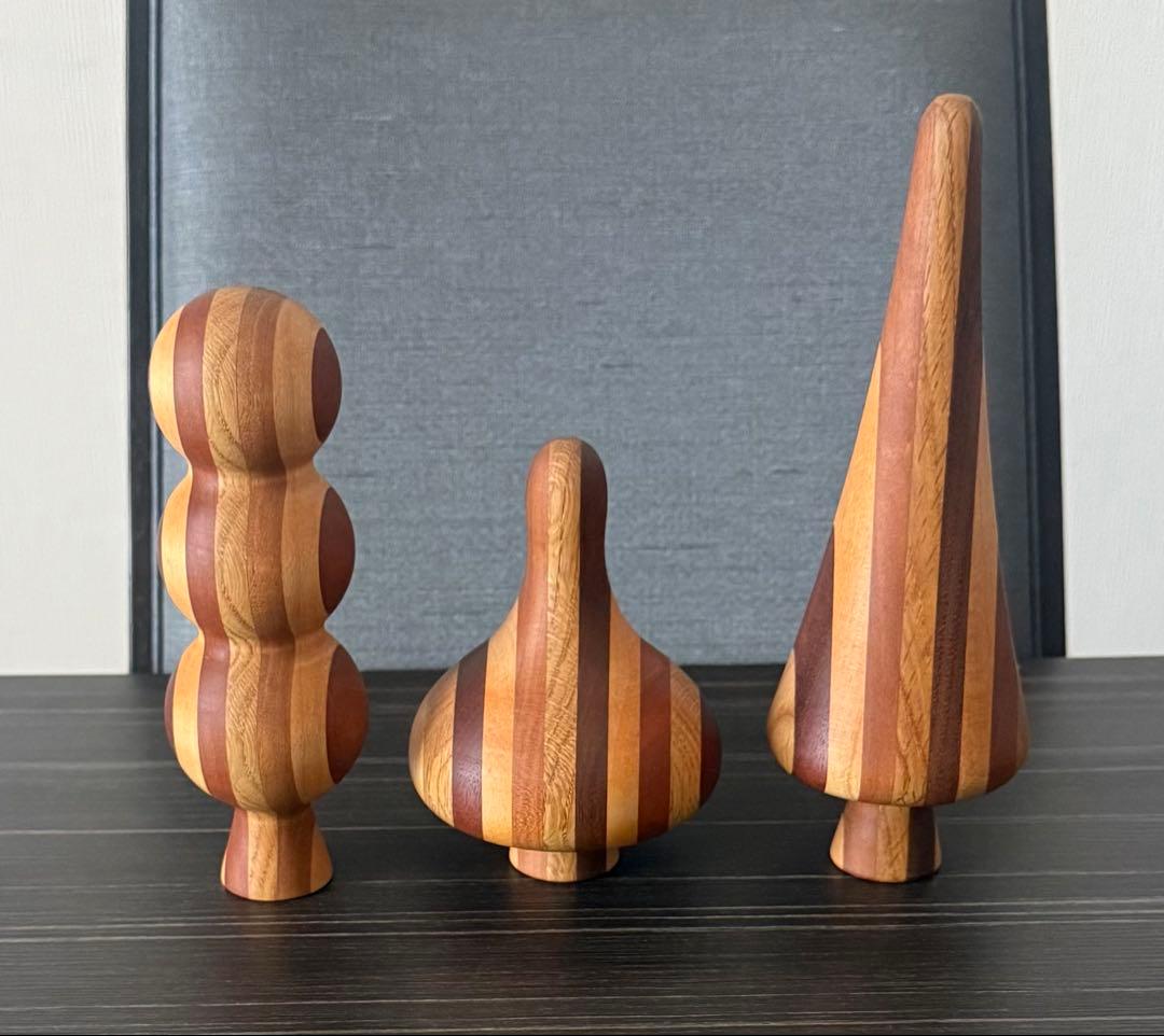 カリモク家具 KiKiKi 木のオブジェ　だんご　にんじん　たまねぎ　置物