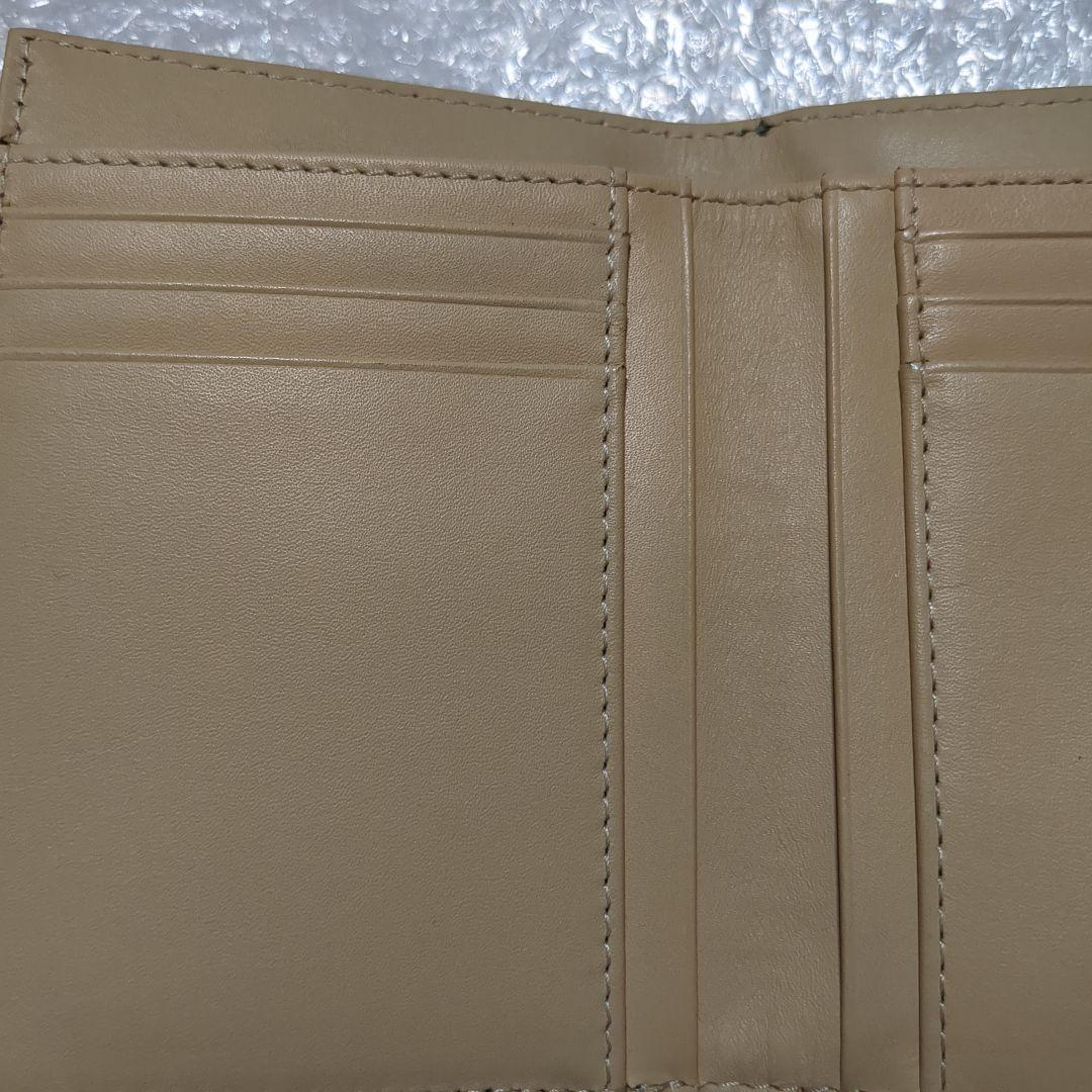 グリーン系統 がま口 折り財布 新品未使用 ペルケ