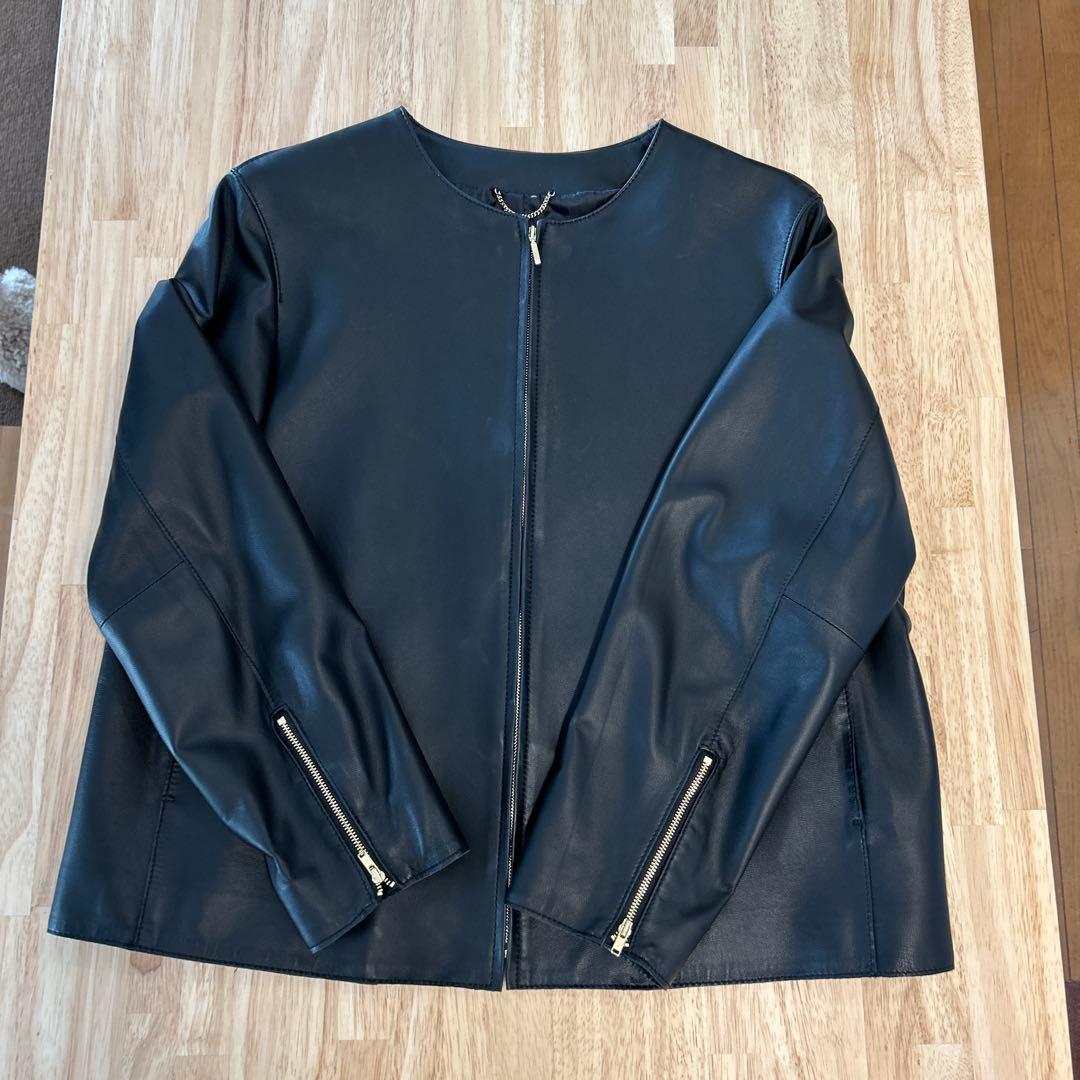 まこ　23区　レザージャケット黒44