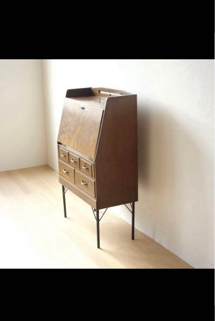 【ネモ】古道具　ライティングビューロー　文机　チェスト