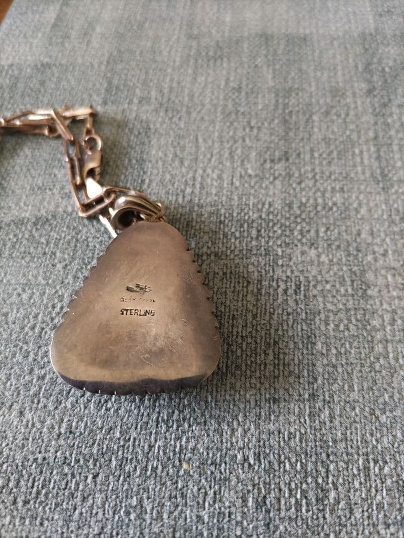 ターコイズインディアンジュエリー＆シルバーネックレス