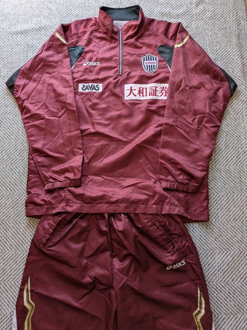 ヴィッセル神戸 選手用ピステ XO 上下セット 支給品 ウィンドブレーカー