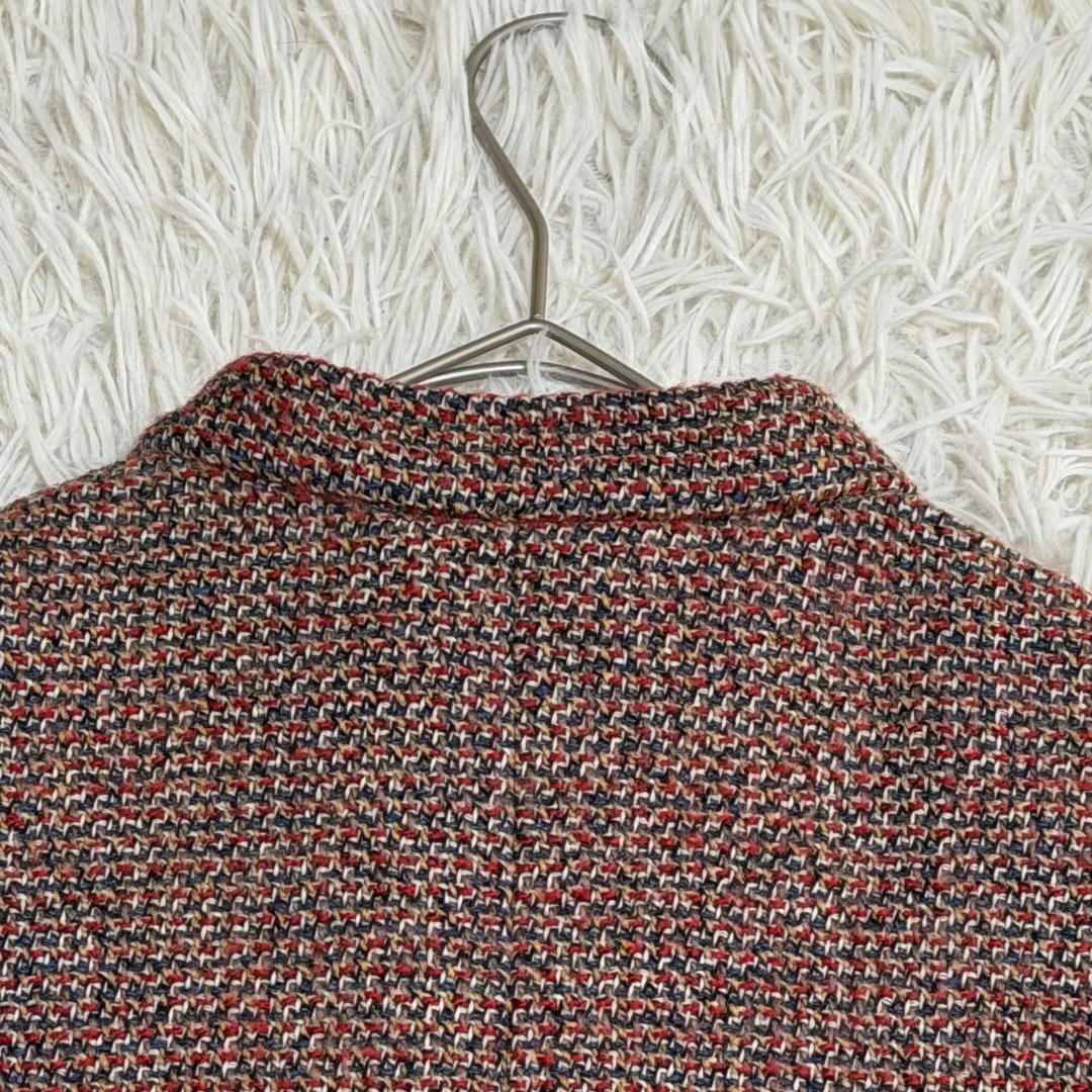 16340✨45R アーミッシュツイードコート ロングコート ウール 日本製