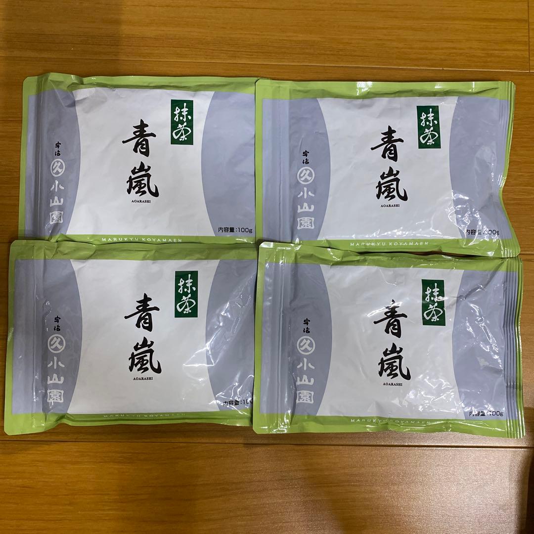 宇治 丸久小山園 抹茶 青嵐 袋入 100g 4袋 小山園 ①