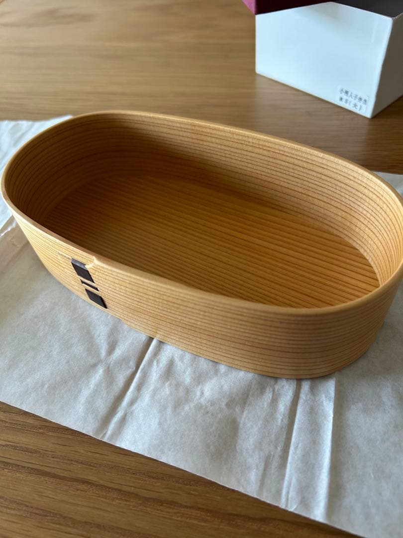 栗久　曲げわっぱ　小判入れ子(大) RSサイズ　日本製　化粧箱入り