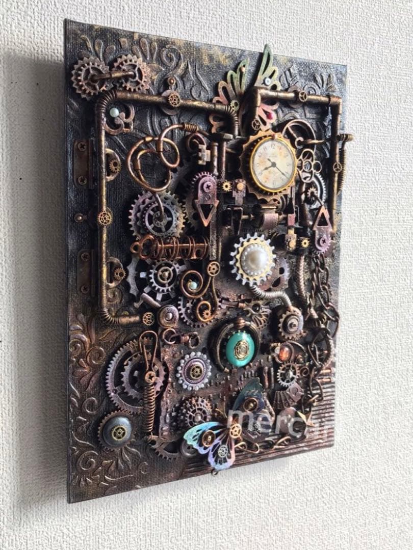 テクスチャー スチームパンクアート 立体画 原画 1点もの sp#8