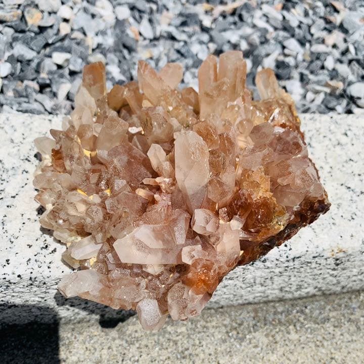 【⭐️高い霊力・エネルギー力‼︎⭐️】インド産 マニカラン水晶 クラスター 天然石