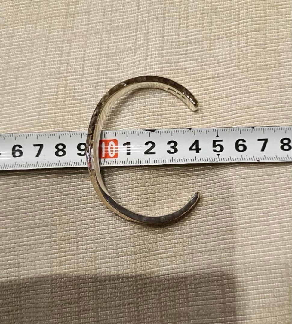 市松 K14 × silver925 スパイラルバングル