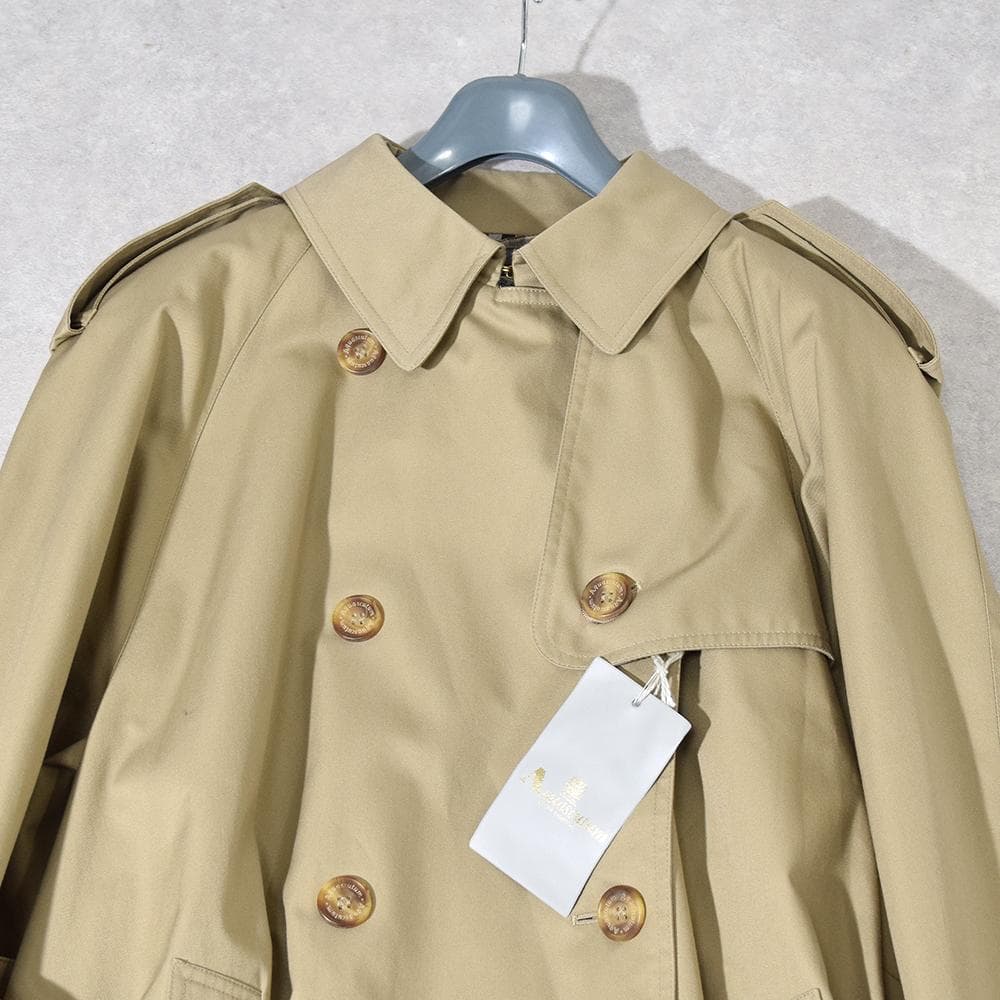タグ付き 90s 英国製 アクアスキュータム ヴィンテージ トレンチコート 12
