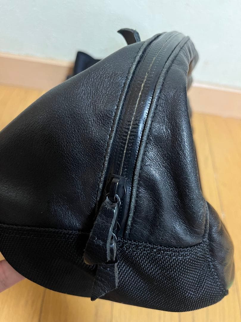 ポーター ズーム ウエストポーチ　ボディバッグ　 レザー ブラック