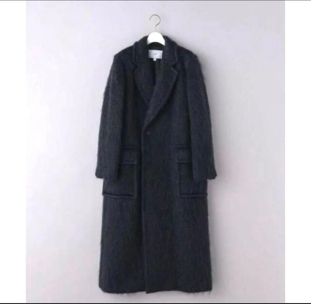 HYKE モヘアダブルコート