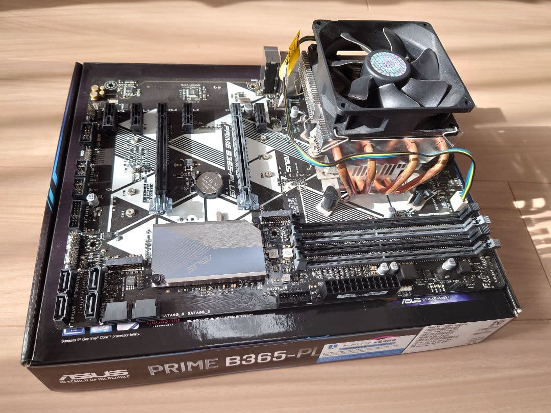 i3-9100F マザーボード＋CPUクーラーセット