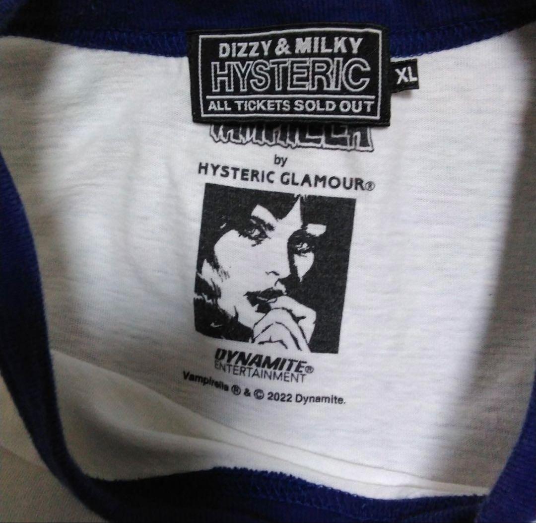 HYSTERIC GLAMOUR VAMPIRELLA リンガーTシャツ