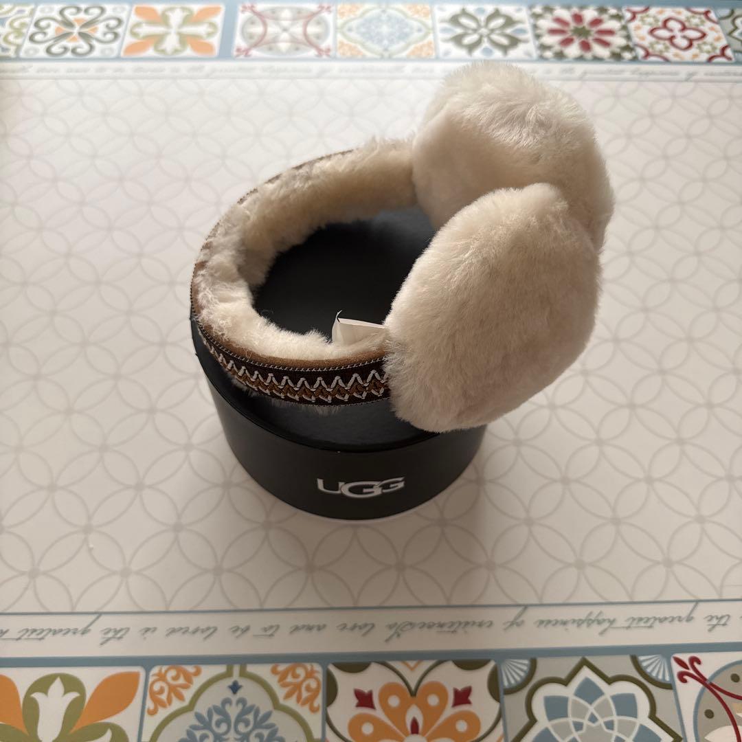 UGG レディース シープスキン イヤーマフ タスマン 栗色 ワンサイズ