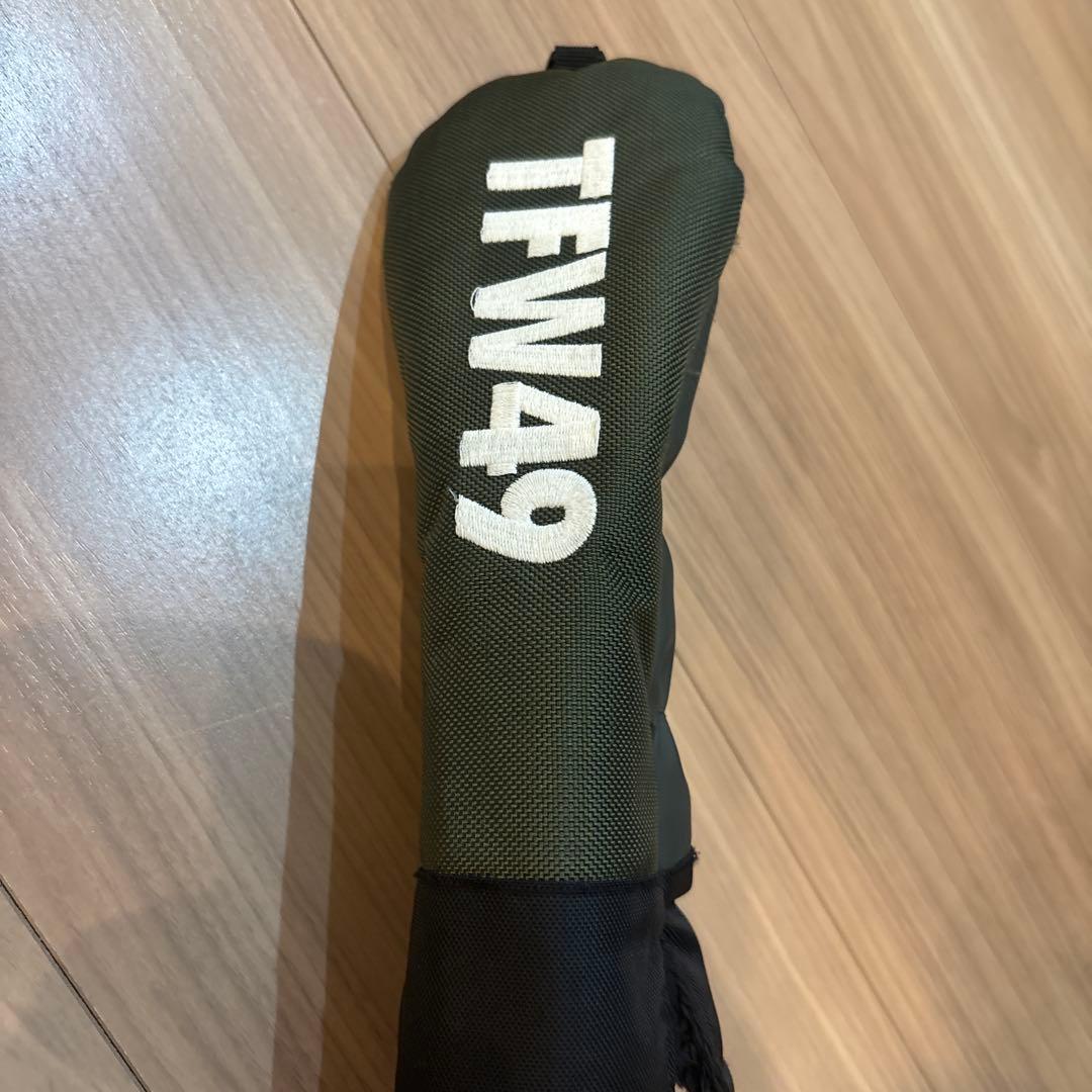 TFW49 キャディバッグ カーキ×チャコール UTヘッドカバー　ネームプレート