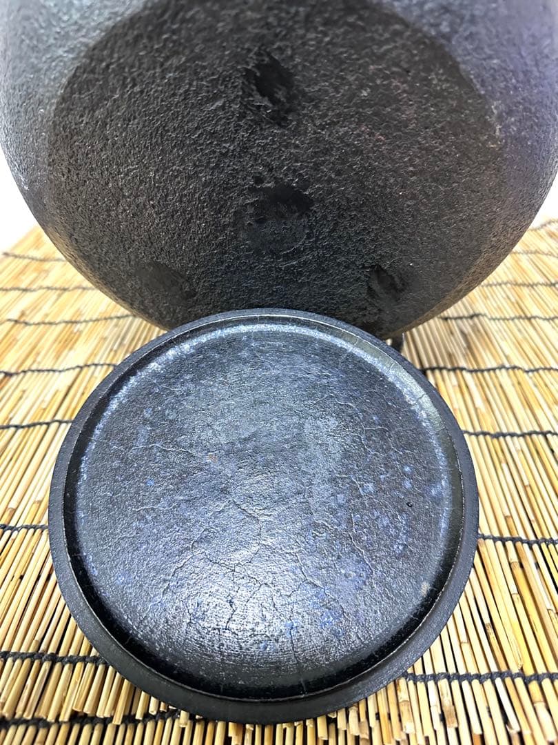 未使用、長期保管品 南部三厳堂 ５０型 巨大鉄瓶　南部鉄瓶　南部鉄器　鉄瓶