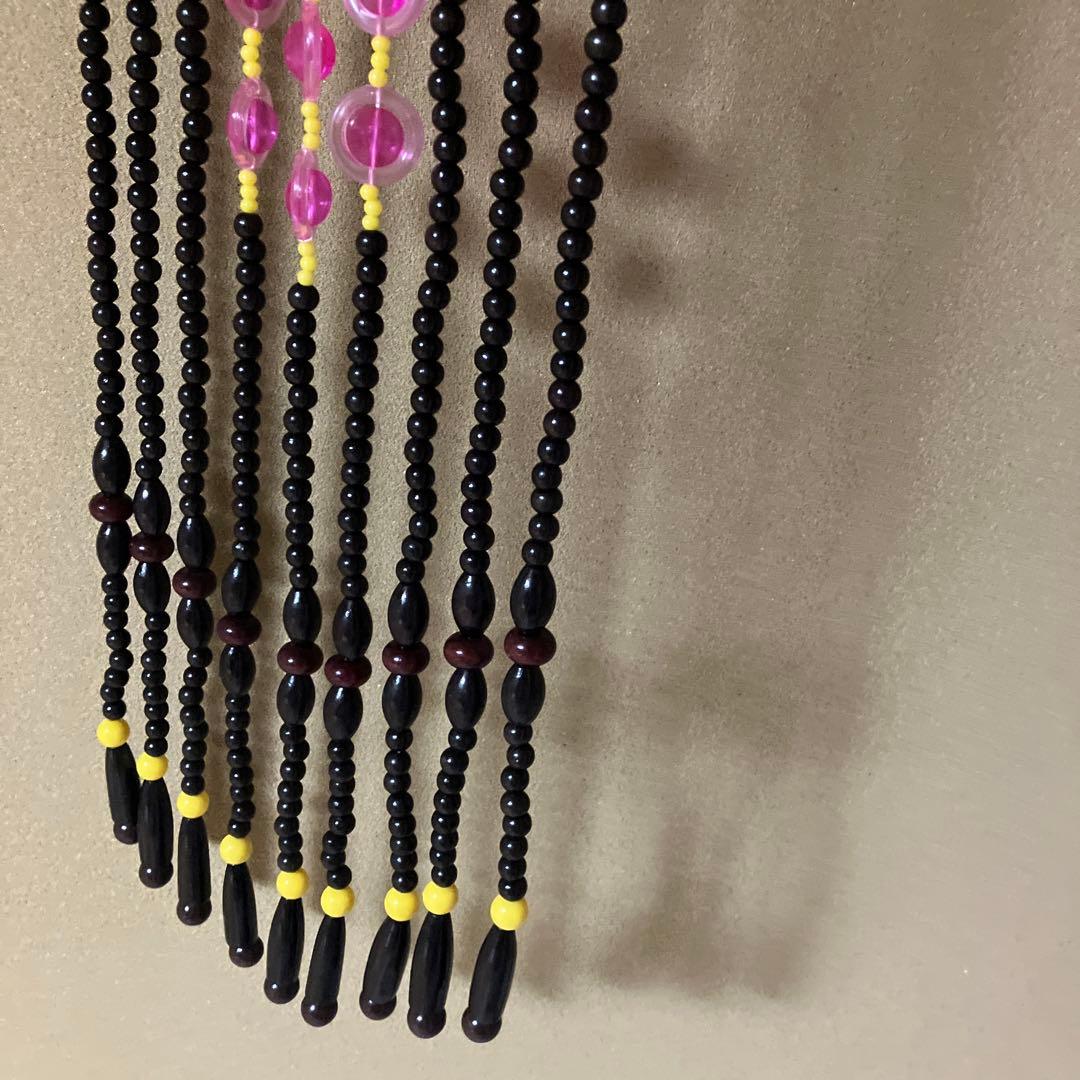 木製ビーズのれん 珠のれん