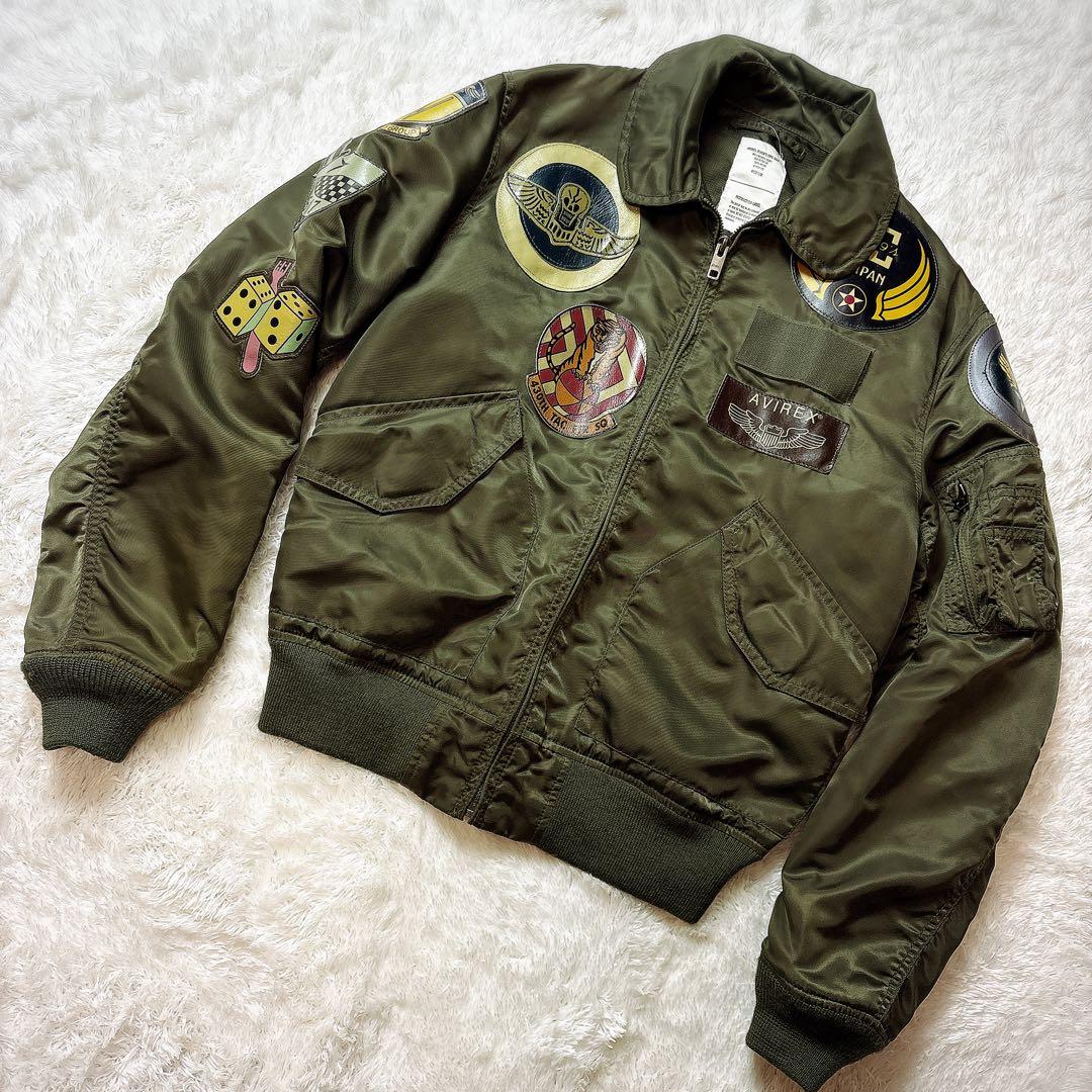 AVIREX パッチカスタム フライトジャケット M Y2K ミリタリー