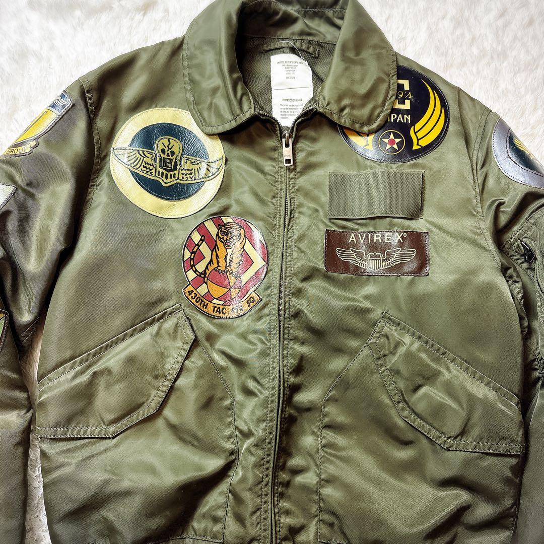 AVIREX パッチカスタム フライトジャケット M Y2K ミリタリー
