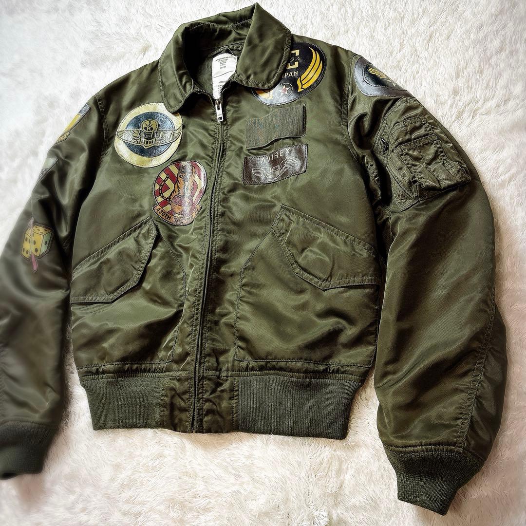 AVIREX パッチカスタム フライトジャケット M Y2K ミリタリー
