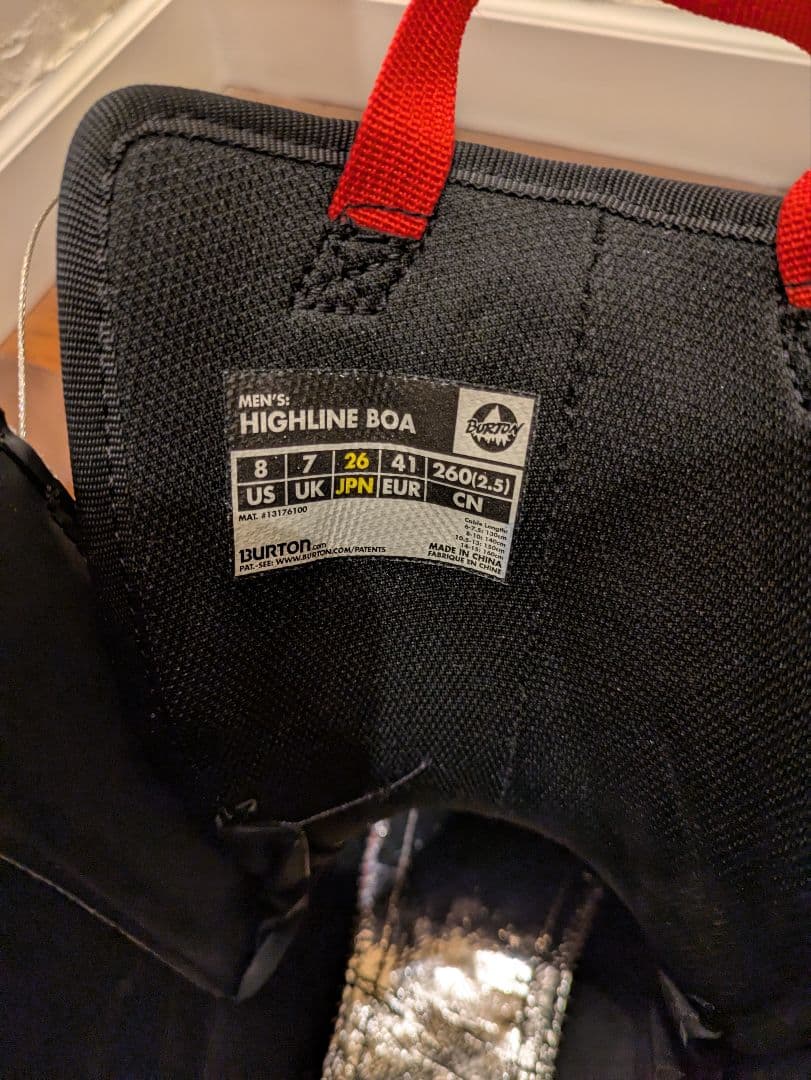 BURTON バートン　ハイライン　HIGHLINE 26cm ブーツ