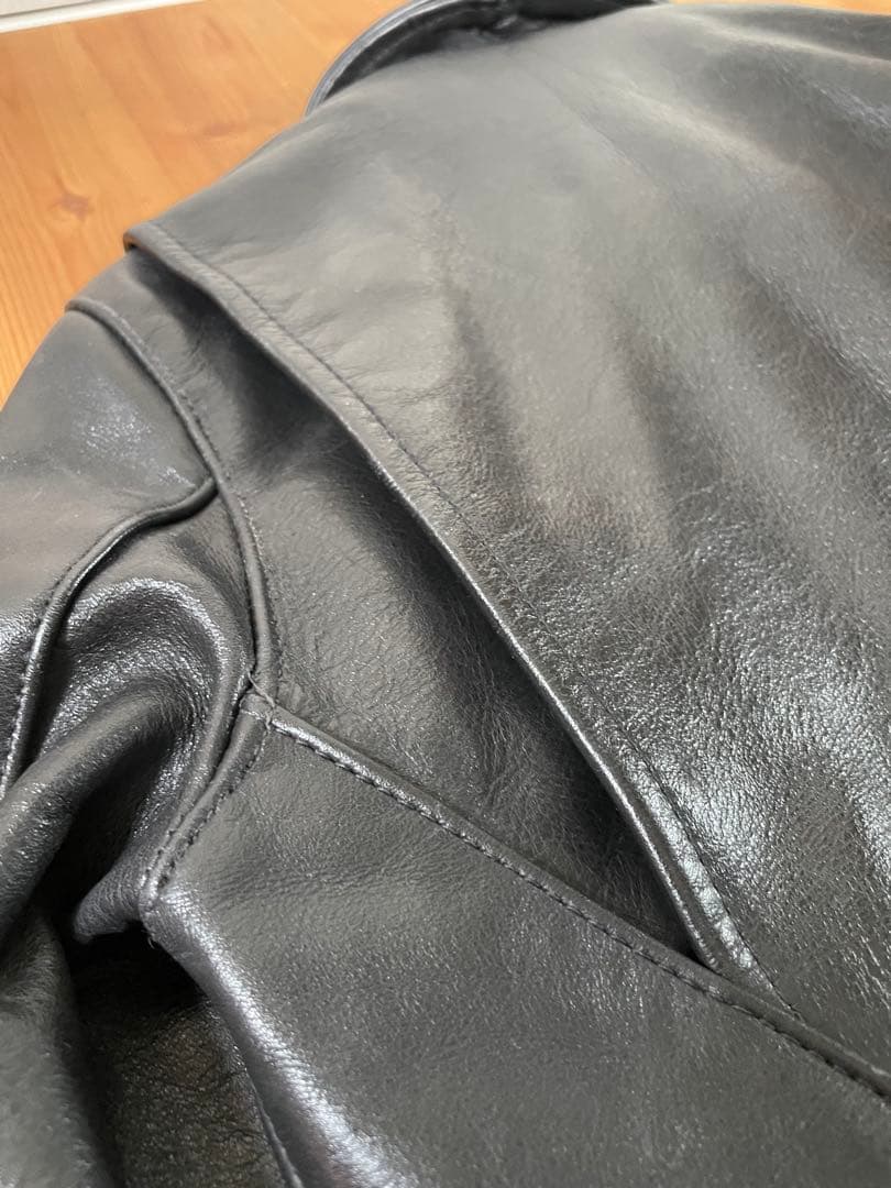 VANSON ENF シングルライダースレザージャケット32 USA製 バンソン