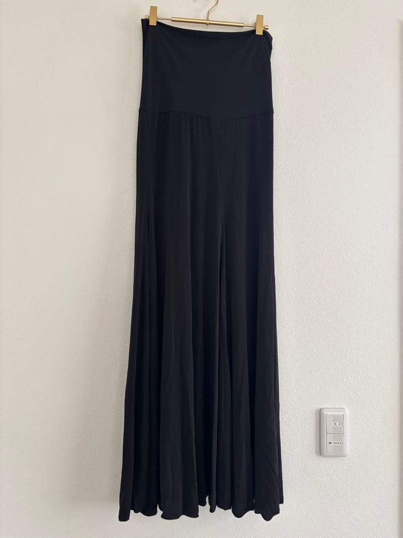 フレアスカート Aire(アイレ) 無地 黒 フラメンコ用スペイン製11号相当