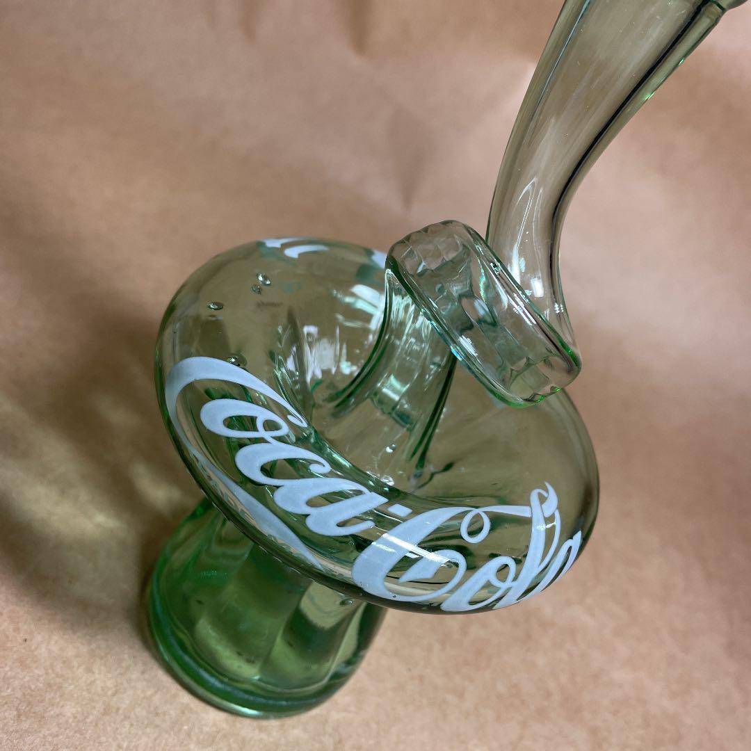 コカコーラ　置物【m59 ガラス　ボトル　デザイン　ハンドメイド　レトロ　レア】