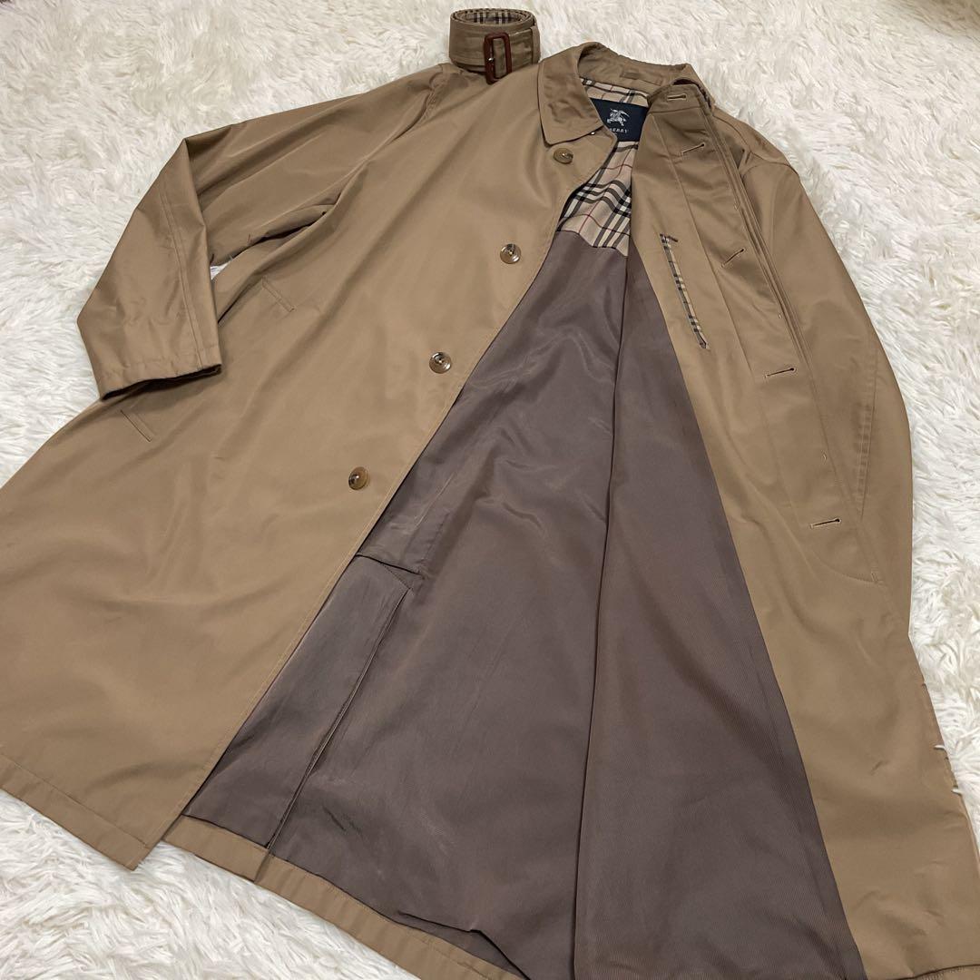 大きいサイズ♪BURBERRY LONDON ステンカラーコート ベージュ LL