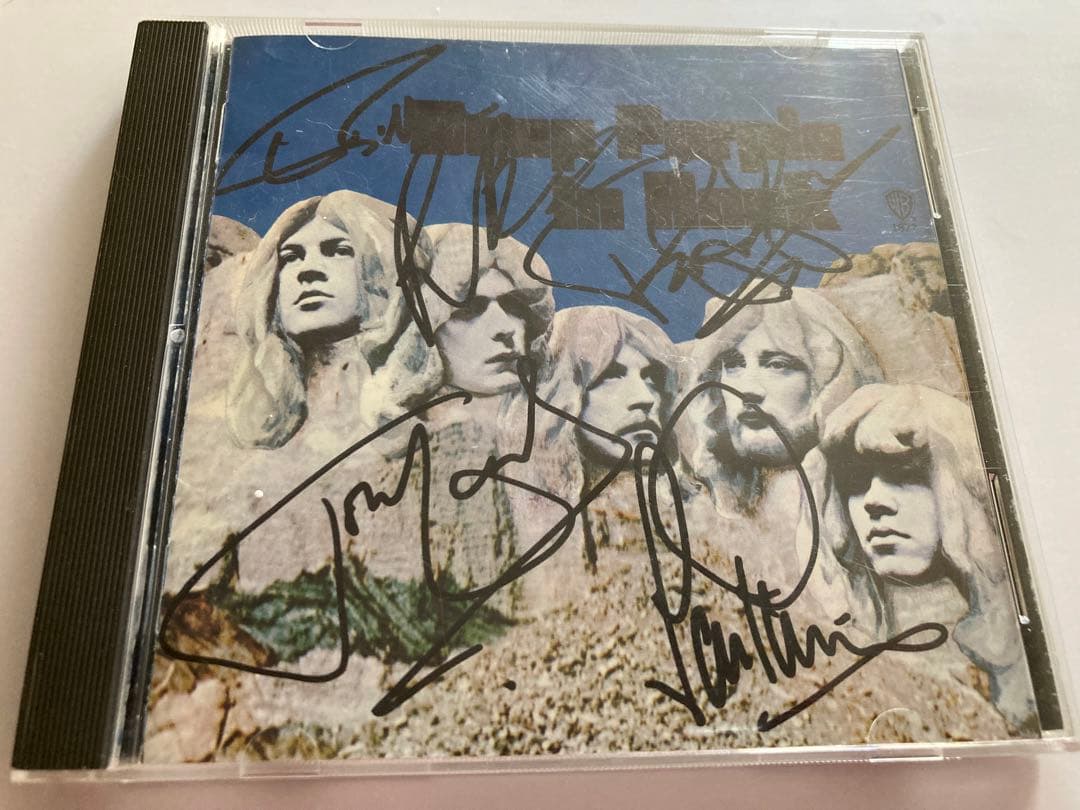 レア　ディープパープル　サインCD deep purple リッチーブラックモア