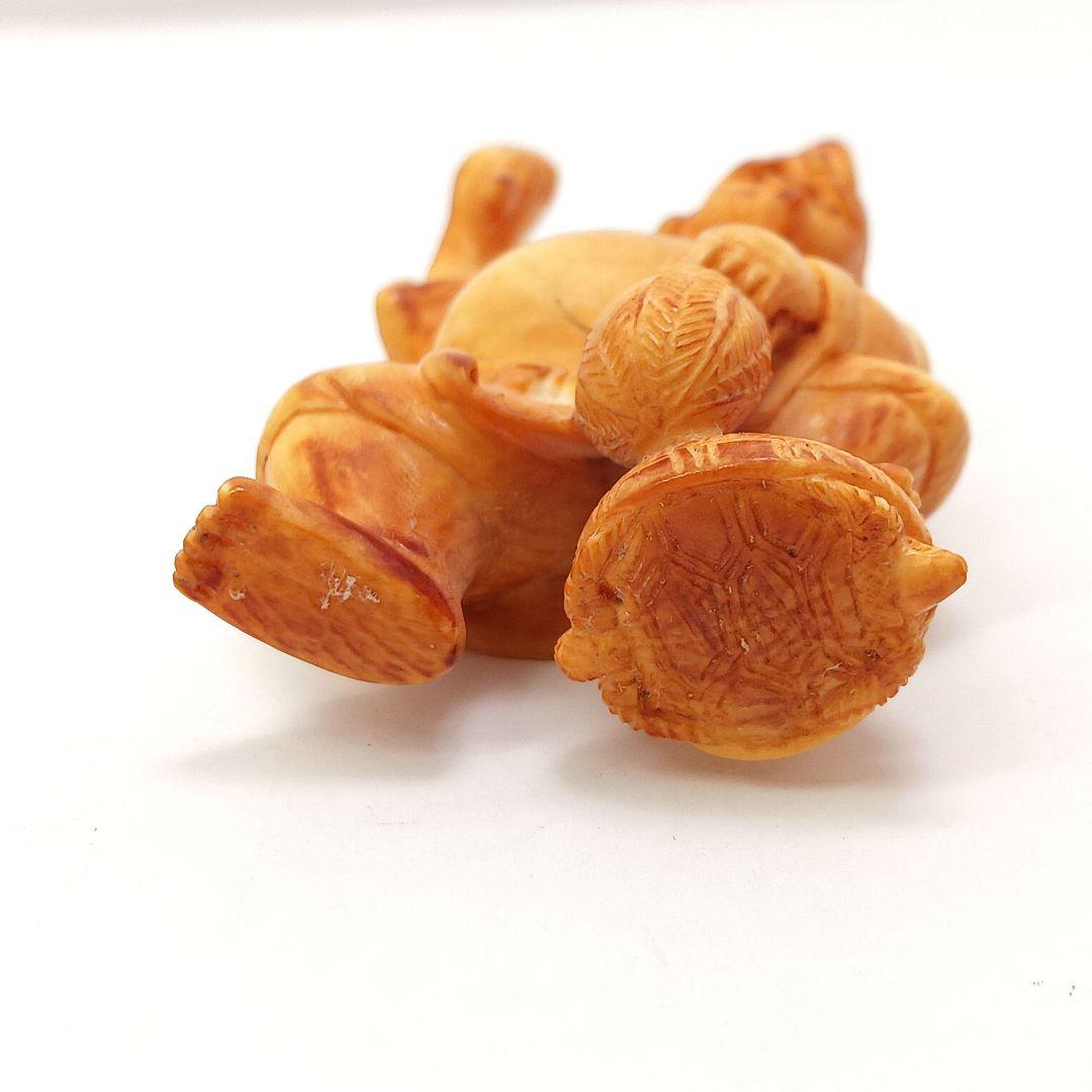 Y626-10 最終値下 高級彫刻 七福神 極上細工 根付　置物 総重量188g