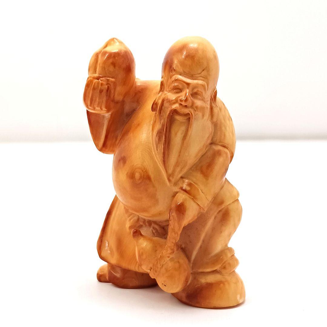 Y626-10 最終値下 高級彫刻 七福神 極上細工 根付　置物 総重量188g