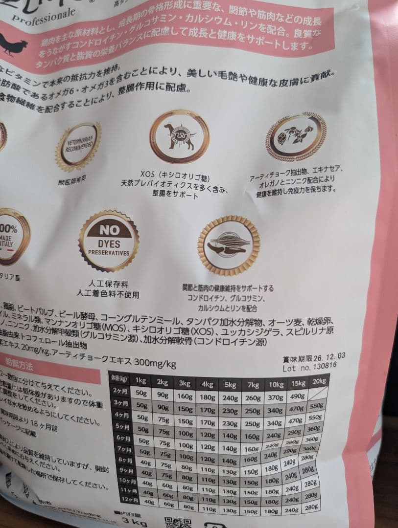 ELMO 6kg パピー　子犬用　リッチインチキンチキン　ドッグフード