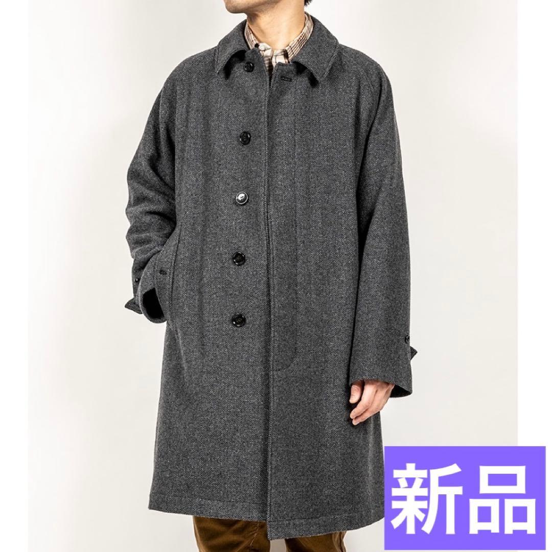 ウールヘリンボーンツイード　バルカラーコート　workers ワーカーズ