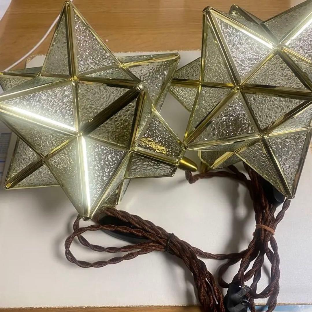 2個セット　s25g-301kn星形テーブルライト